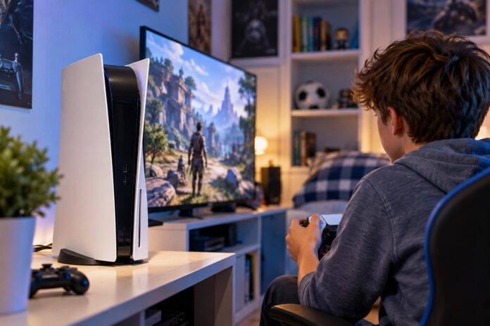 gaming room con playstation 5 gaming room con playstation 5